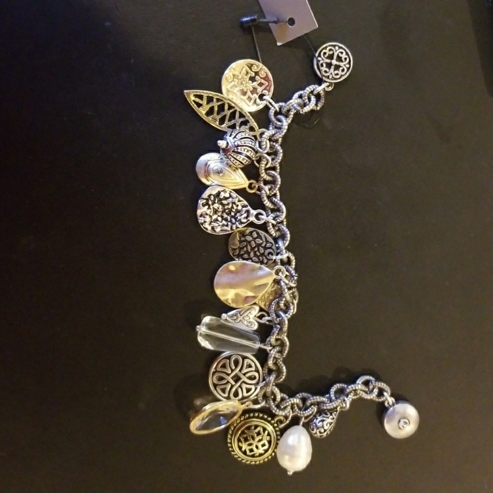 Chicos charm bracelet silver and gold